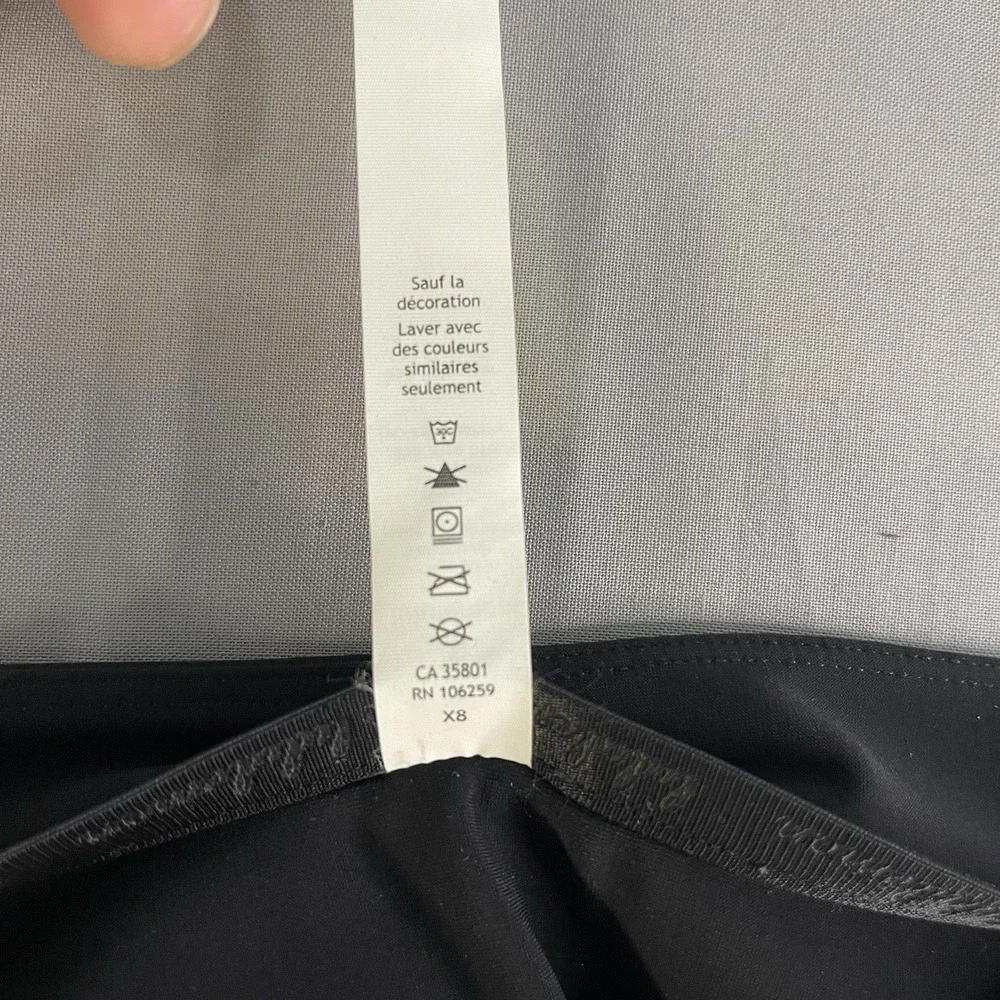 Lululemon Womens Pants Black Slim Stretch Travel Commuter Everyday Pant Size 10
